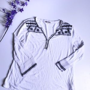 Lucky Brand Women's Short Sleeve Blouse